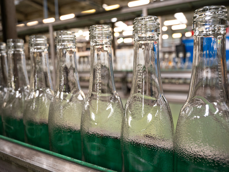 Vetropack glass bottle production